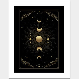 Moon Phase Design Posters and Art